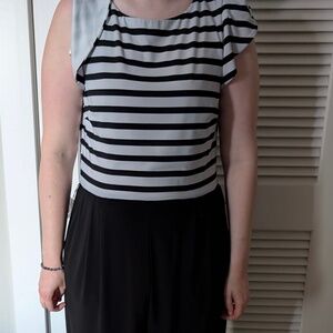 Large Professional Black and White Romper